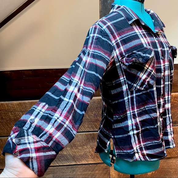 Sanctuary Boyfriend For Life Plaid Flannel Buttondown Shirt from Anthro - Picture 7 of 14